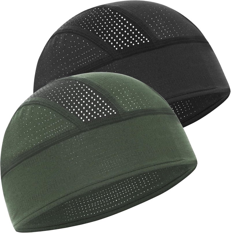 vidsel Skull Cap Cooling Helmet Liner Beanie Breathable Mesh Sweat Wicking Cycling Running Hat for Men Women - Image 1